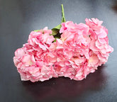 Buchet cu Hortensii roz  – Flori Artificiale Elegante din Material Textil